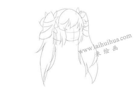 英勇的战士Q版美少女头部绘制步骤01