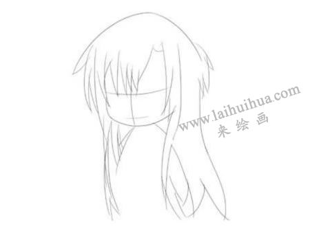 贪吃的少女Q版美少女头部绘制步骤01
