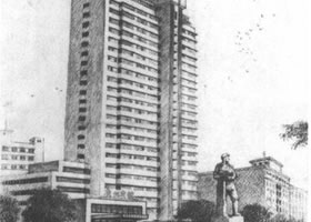 素描高层宾馆写生步骤