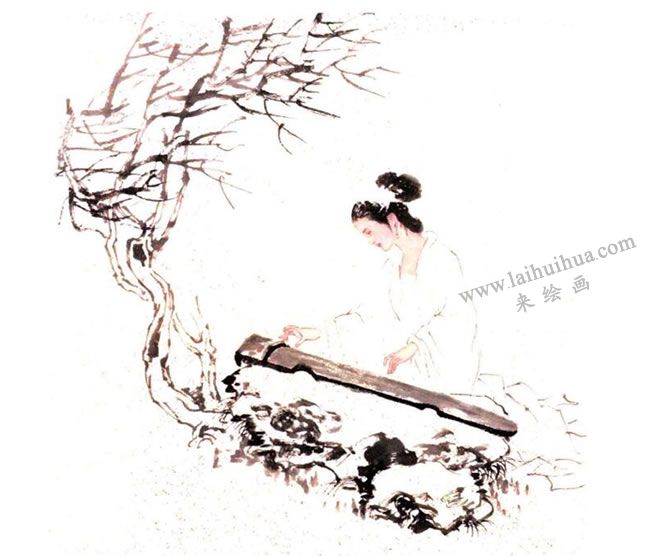 抚琴图步骤图06