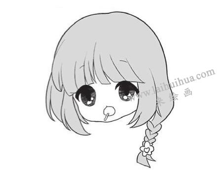 Q版女孩阳光元素的绘制步骤03