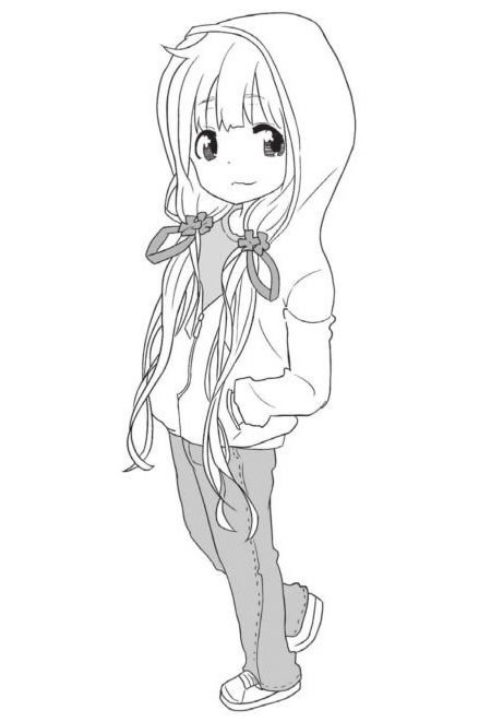 Q版女孩率真元素的绘制步骤