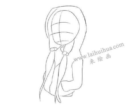 Q版女孩率真元素的绘制步骤01