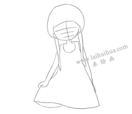 Q版女孩文静元素的绘制步骤01