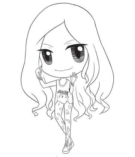 街头美少女潮服饰Q版绘制步骤