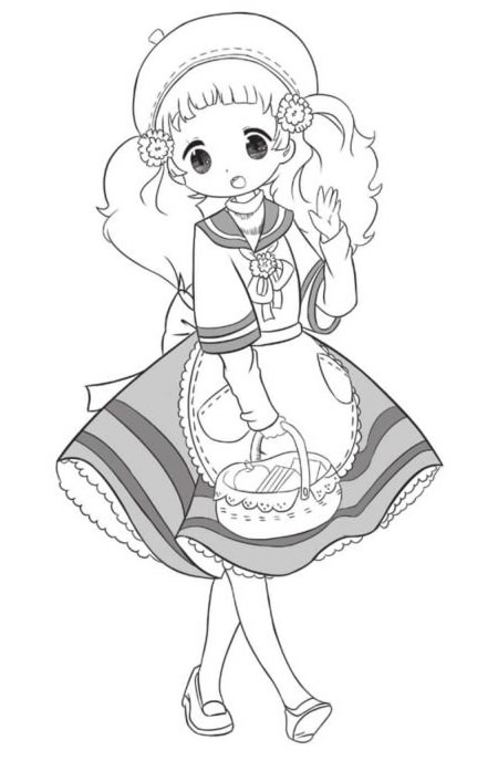 厨娘连衣裙服饰Q版绘制步骤