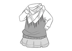 学生服饰Q版绘制步骤