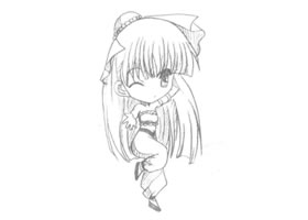 运动型Q版美少女大图