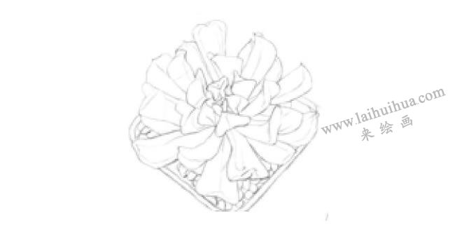 特玉莲素描画法步骤02