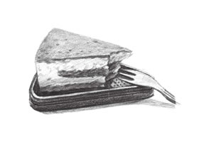 提拉米苏素描画法