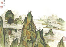 金碧山水画创作方法