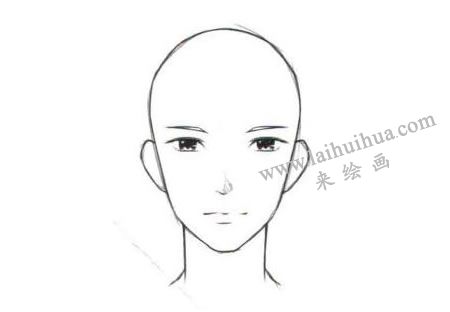 人物菱形脸卡通画绘制步骤03