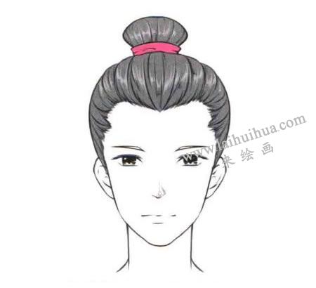 人物菱形脸卡通画绘制步骤04