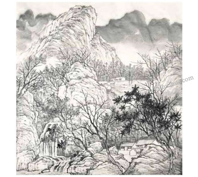 国画春景《春和景明》创作步骤03