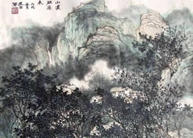 夏景《山浓欲染衣》创作步骤