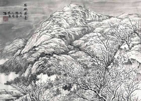 冬景《芳林染素》创作步骤