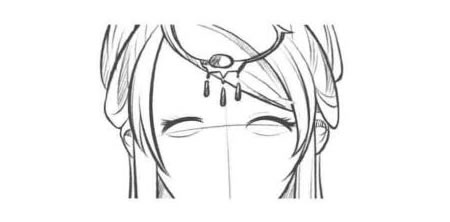 古风卡通画的面部五官表现方法步骤02