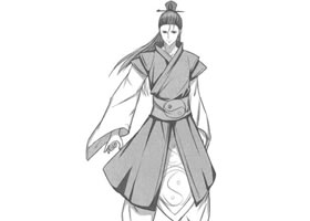 卡通漫画道士素描创作