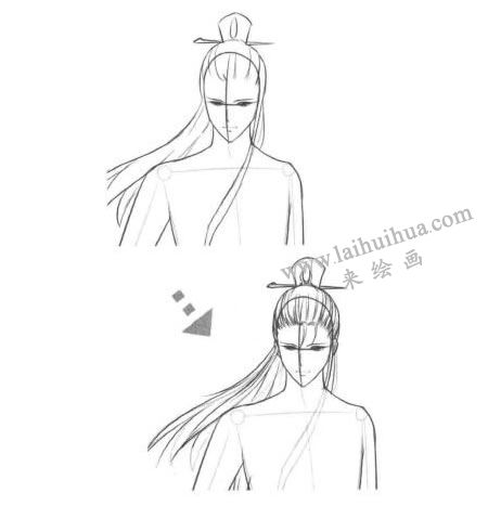 卡通漫画道士素描创作步骤03