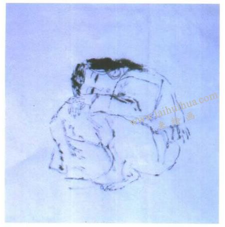 水墨人物画《秋思》画法步骤02
