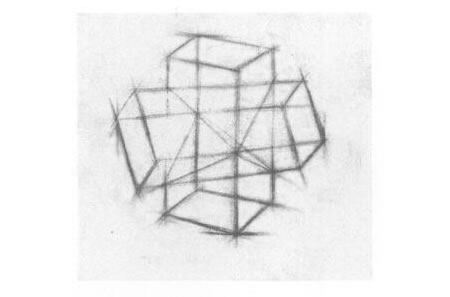 方柱贯穿体素描写生步骤03