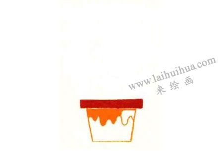 仙人掌油画棒作画步骤图解02