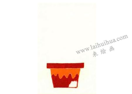 仙人掌油画棒作画步骤图解03