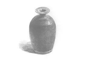 黑油瓶素描画法步骤