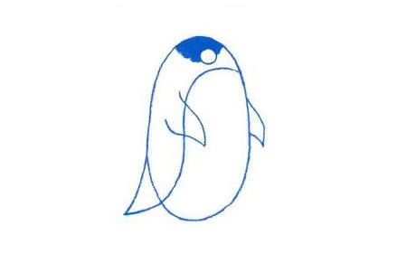 企鹅油画棒作画步骤02