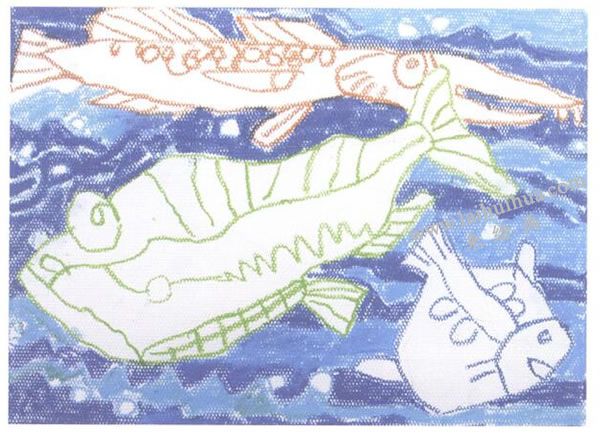 油画棒勾线平涂法画法步骤02