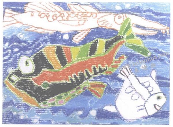 油画棒勾线平涂法画法步骤03