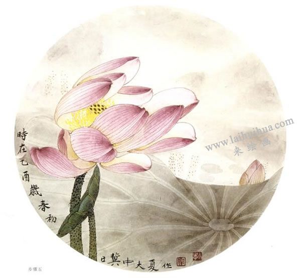 俞致贞《荷花》工笔画技法步骤05