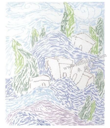 油画棒点彩法画法步骤02