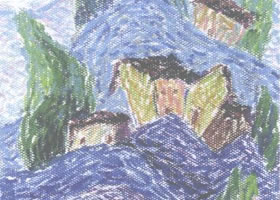 油画棒点彩法画法步骤