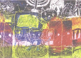 油画棒刮法画法步骤