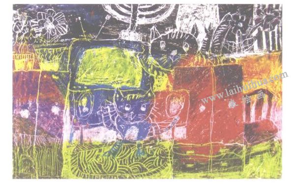 油画棒刮法画法步骤05