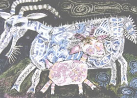 油画棒排水法画法步骤