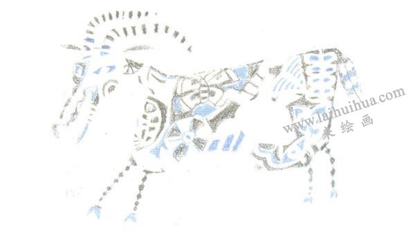 油画棒排水法画法步骤02