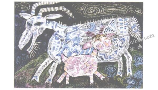 油画棒排水法画法步骤06