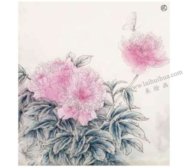 芍药工笔画法步骤范例图示02