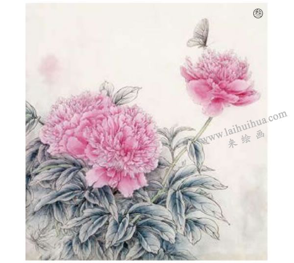 芍药工笔画法步骤范例图示03