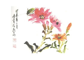 石竹花写意画法绘制步骤