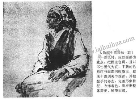 人物写生落墨法01