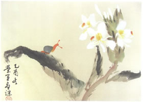 姜花写意画法