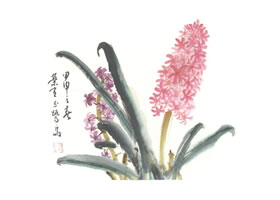 风信子写意画法