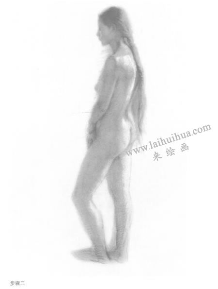 《女人体》素描写生步骤02