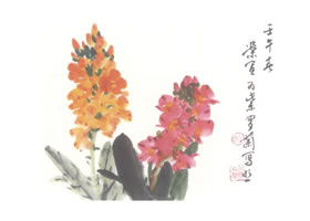 紫罗兰写意画法