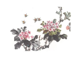 瑞香花写意画法