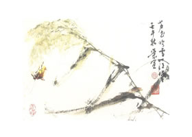芦花写意画法