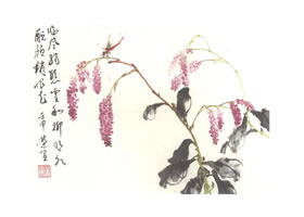 红蓼花写意画法